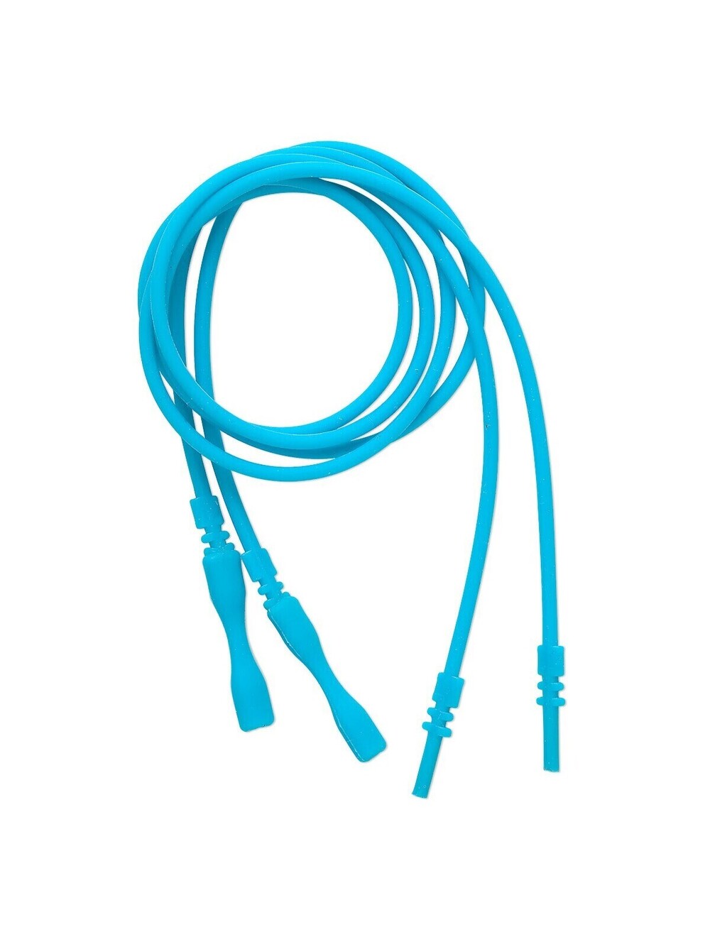 16" Bright Turquoise Blue Silicone Rubber Necklace Cord